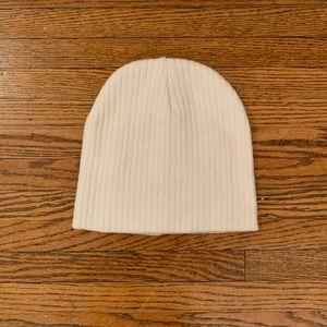 Cute white beanie